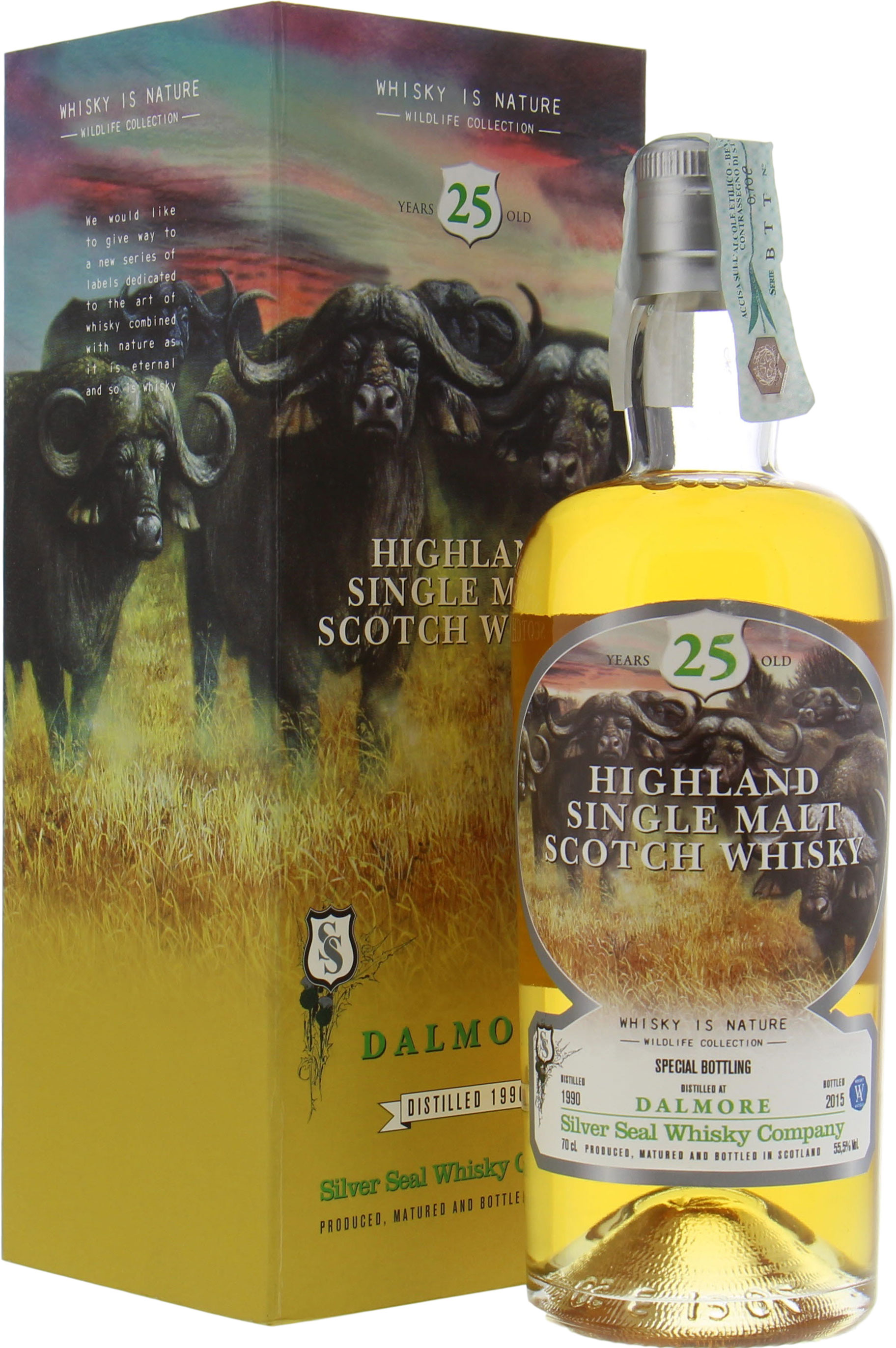 Dalmore - 25 Years Old Silver Seal Whisky Is Nature Cask 66 55.5% 1990
