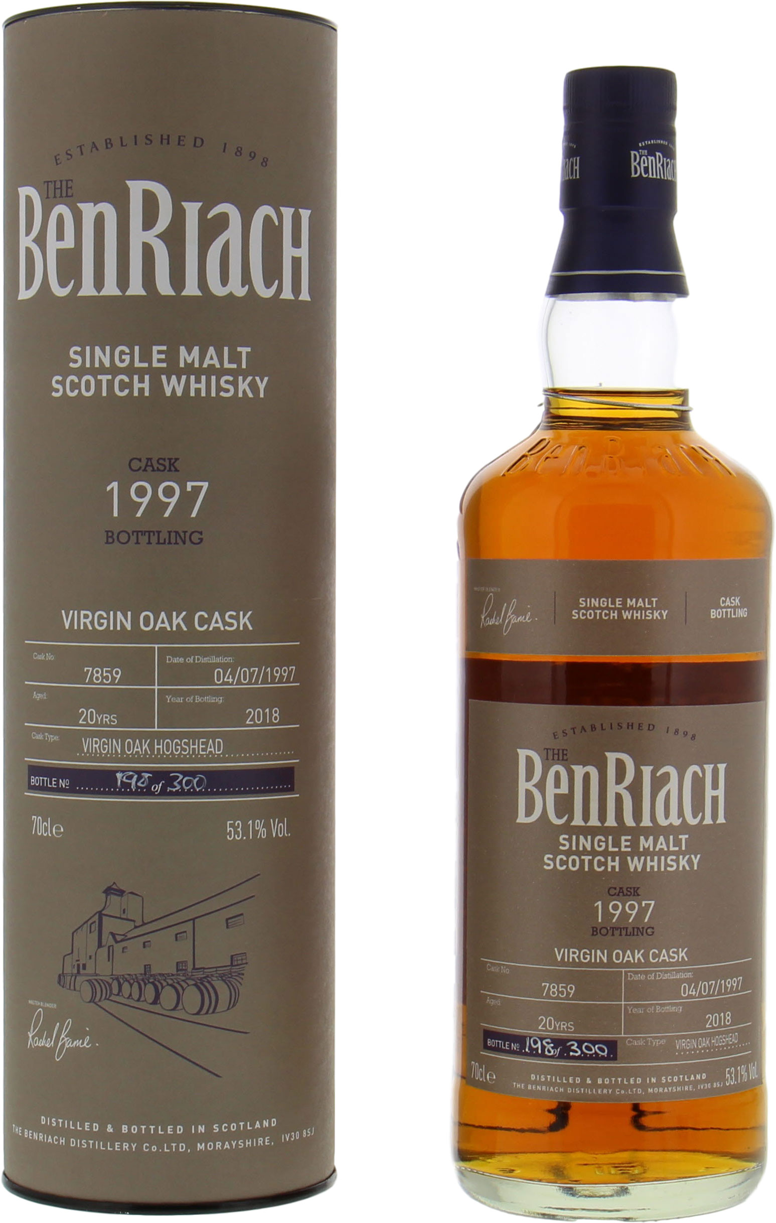 Benriach - 20 Years Old Batch 15 Single Cask 7859 53.1% 1997 In Original Container
