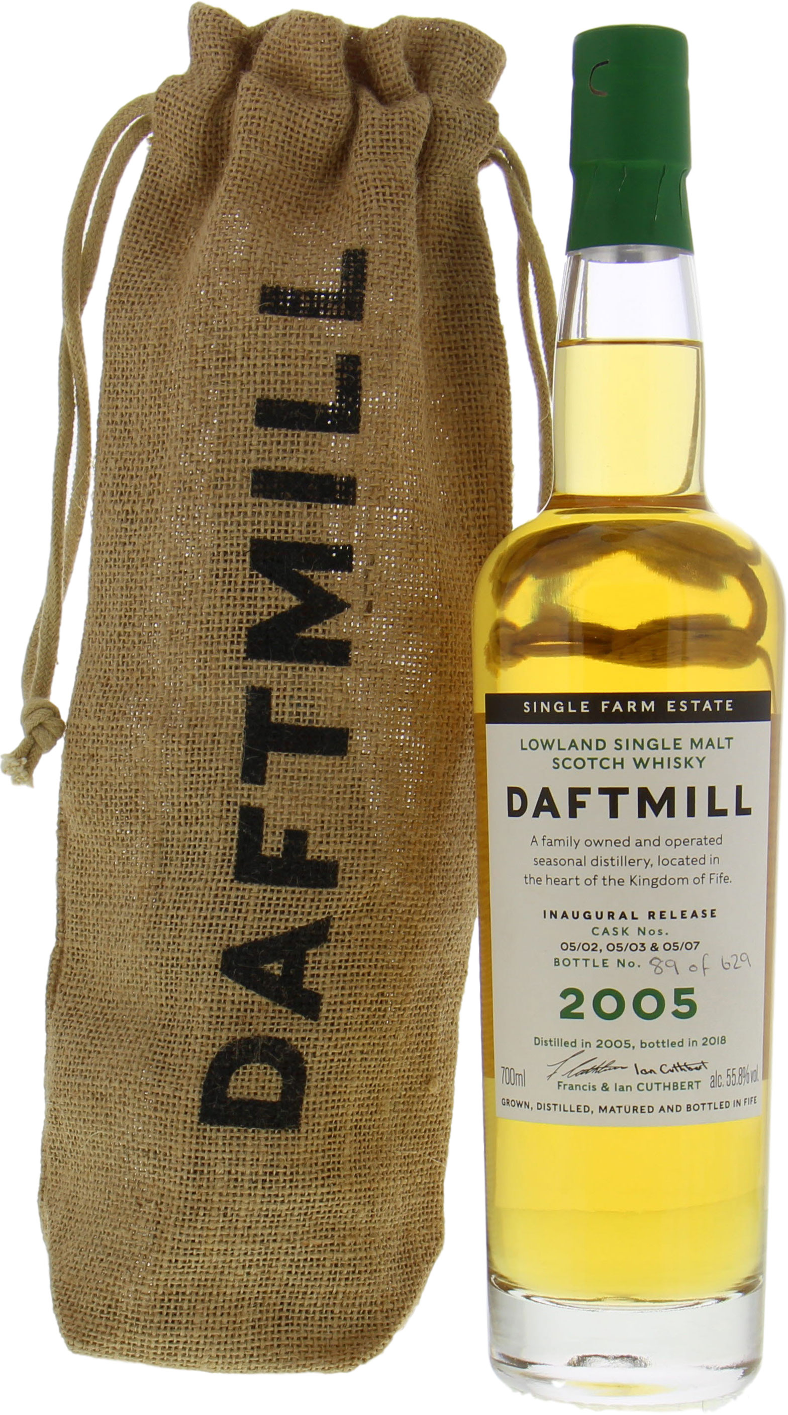 Daftmill - Inaugural Release 2005 55.8% 2005 In original Sack