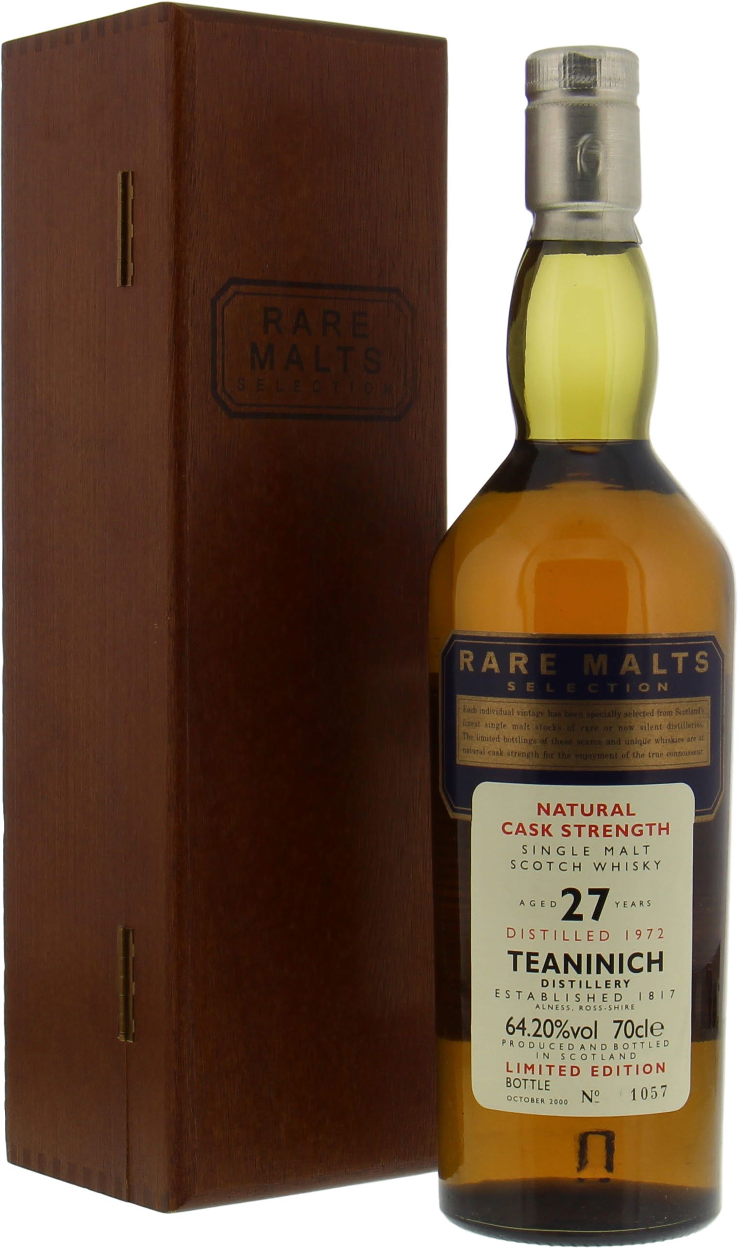 Teaninich - 27 Years Old Rare Malts Selection 64.2% 1972 In original wooden Box