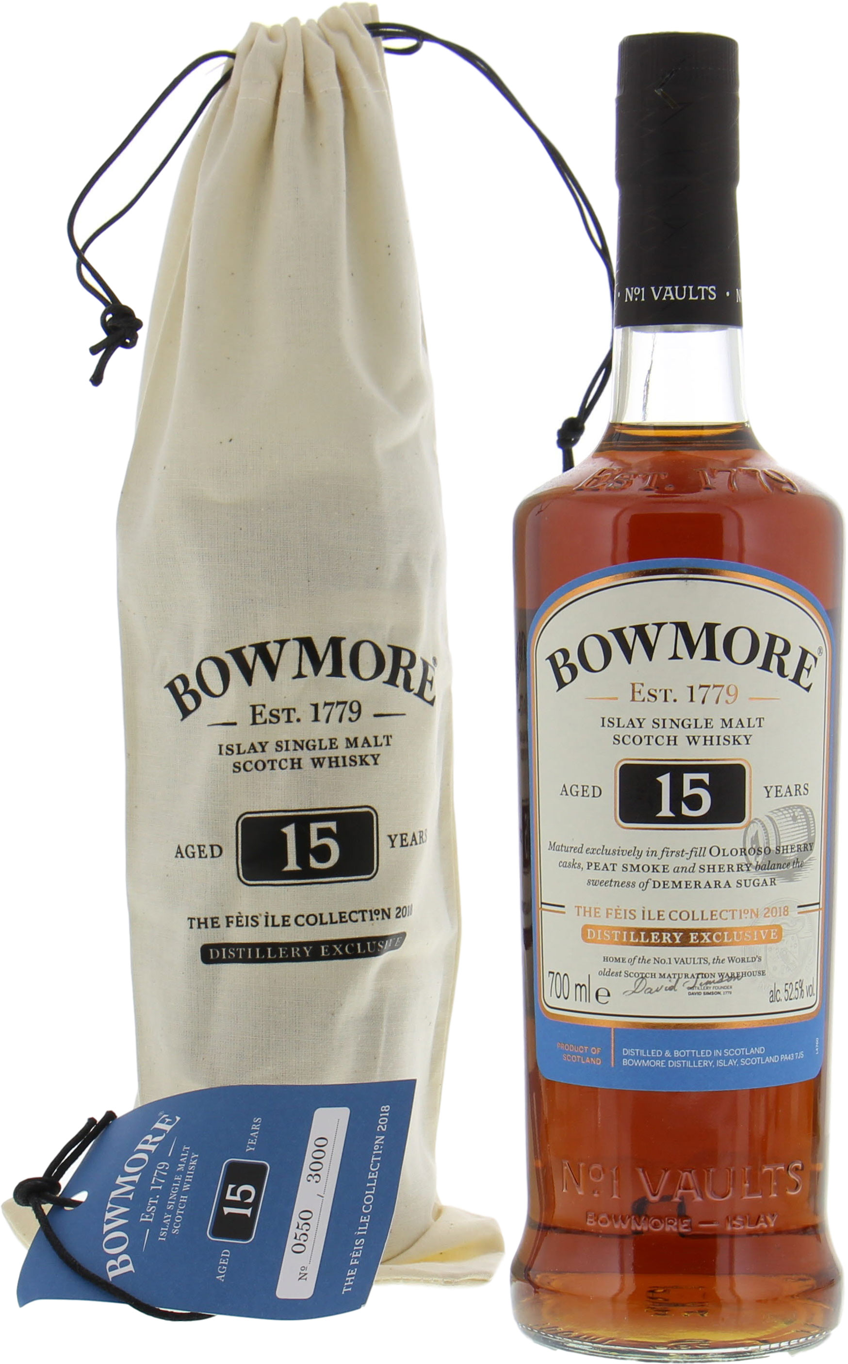 Bowmore - Feis Ile 2018 15 Years Old 52.5% NV Perfect