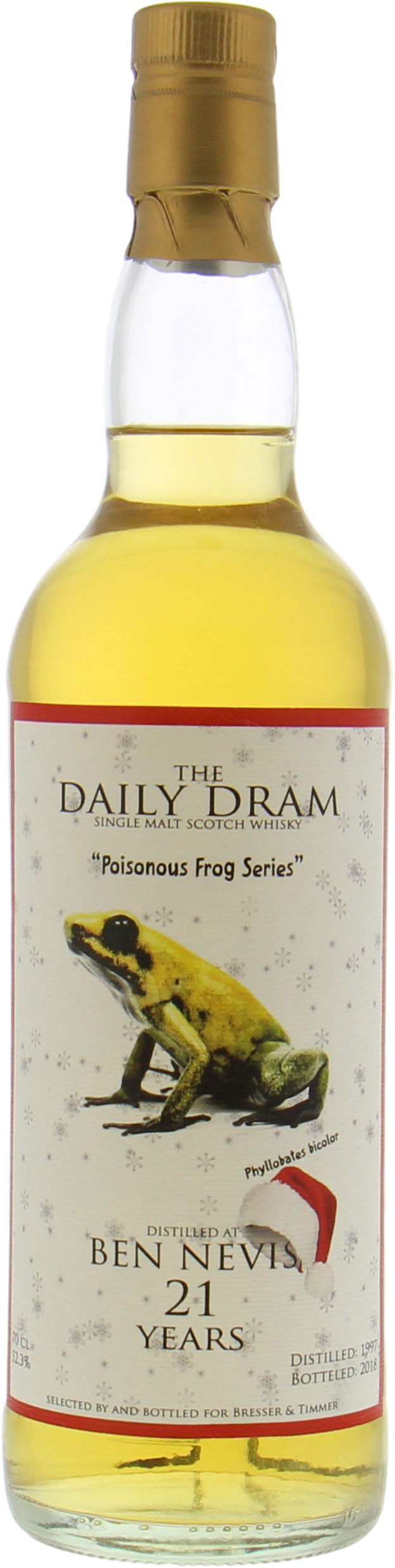 Ben Nevis - Daily Dram 21 Years Old Poisonous Frog Christmas Edition 52.3% 1997 Perfect