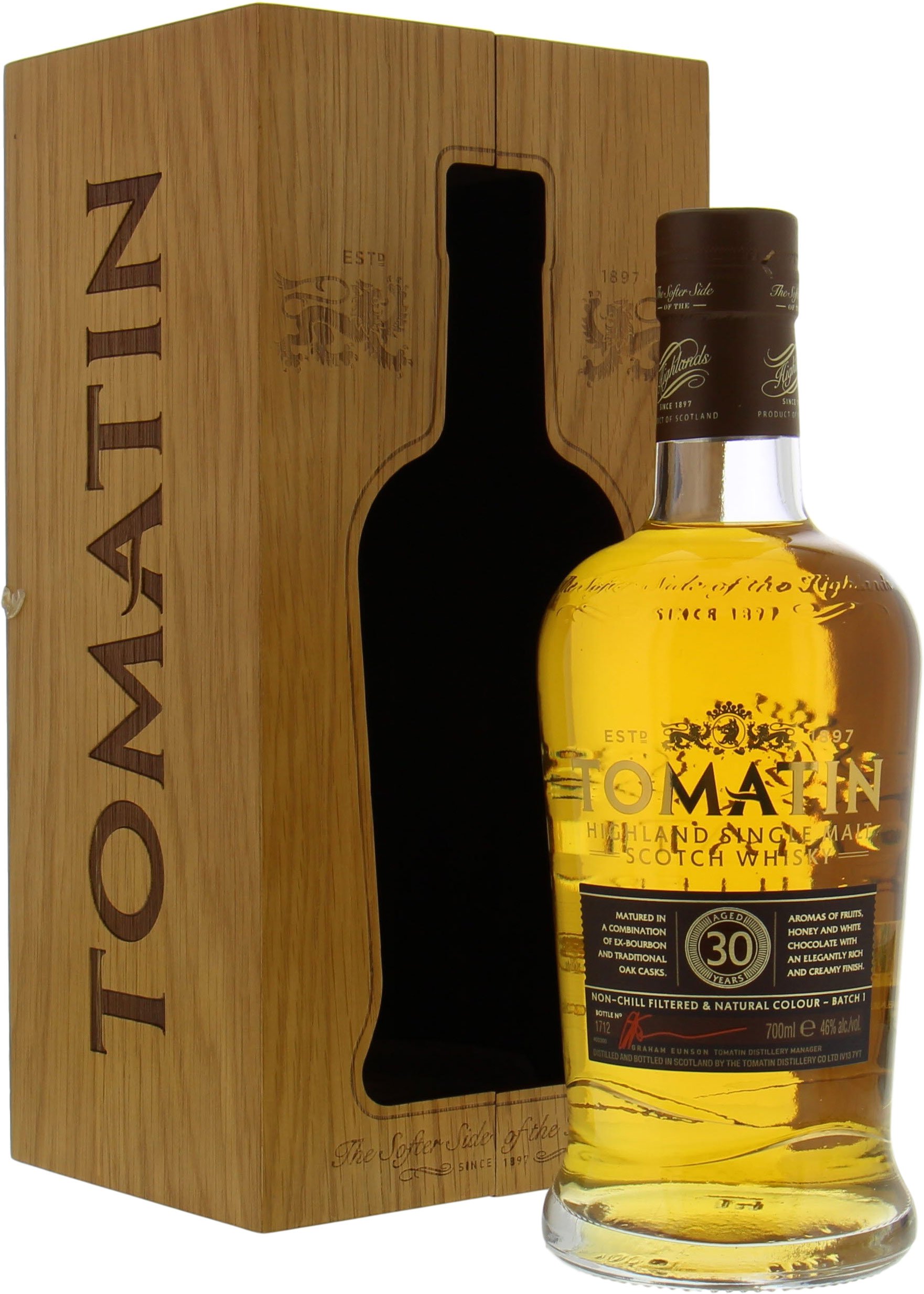 Tomatin - 30 Years Old Batch 1 46% NV In Wooden Box