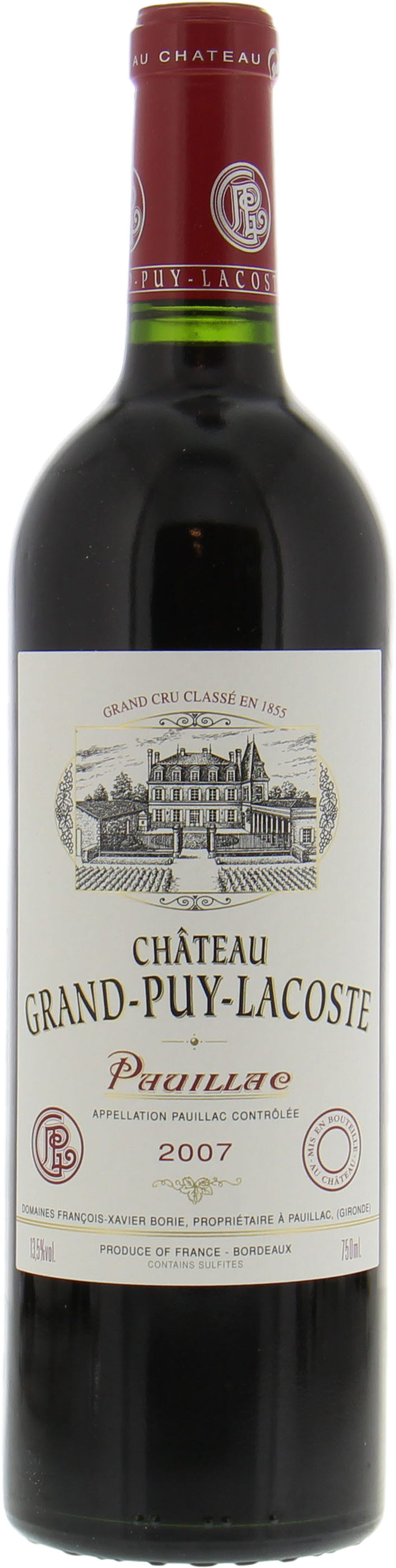 Chateau Grand Puy Lacoste - Chateau Grand Puy Lacoste 2007 Perfect