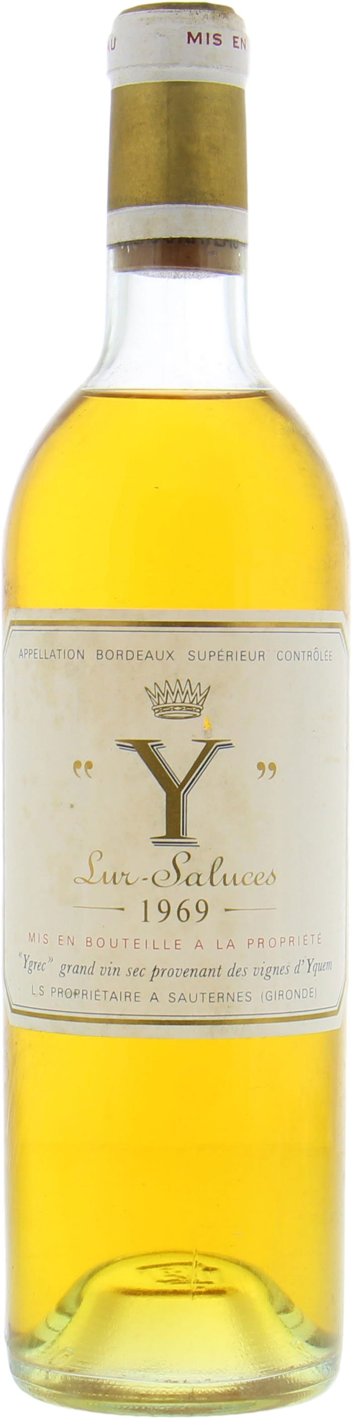 Chateau D'Yquem - Y de Yquem 1969 Top Shoulder