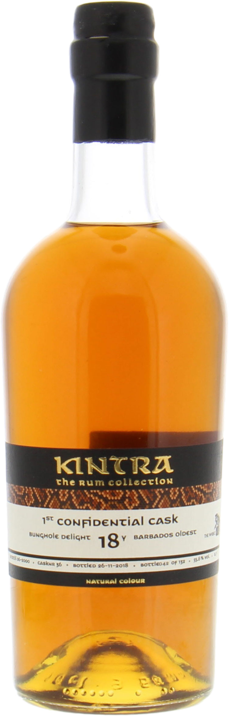 MG Barbados Oldest - 18 Years Old Bunghole Delight Kintra Confidential Cask 36 55.6% 2000 Perfect