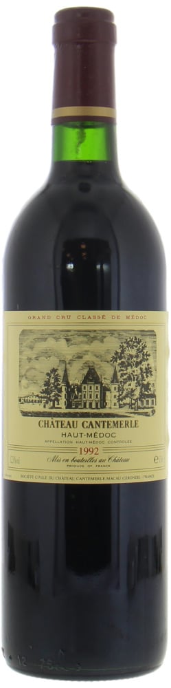 Chateau Cantemerle - Chateau Cantemerle 1992 Labels slightly loose