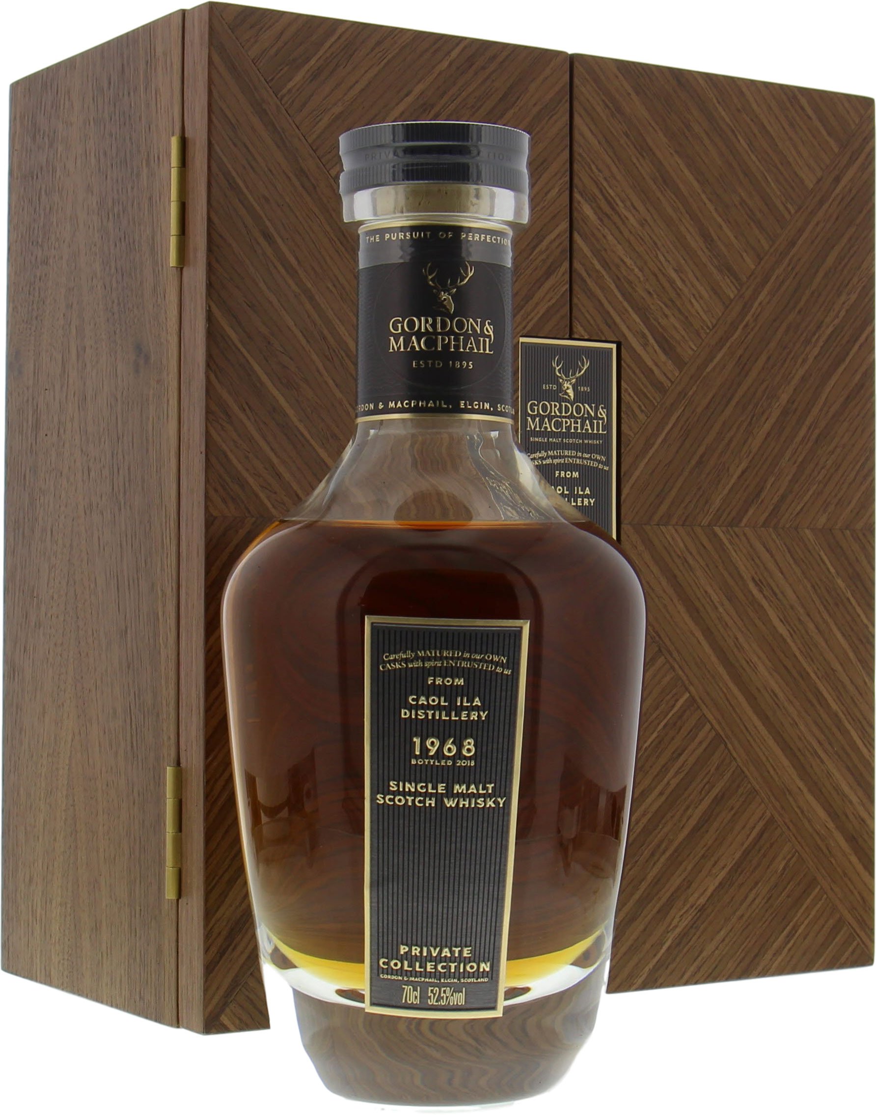 Caol Ila - 50 Years Old Gordon & MacPhail Private Collection Cask 4021901 52.5% 1968 In Original Wooden Case