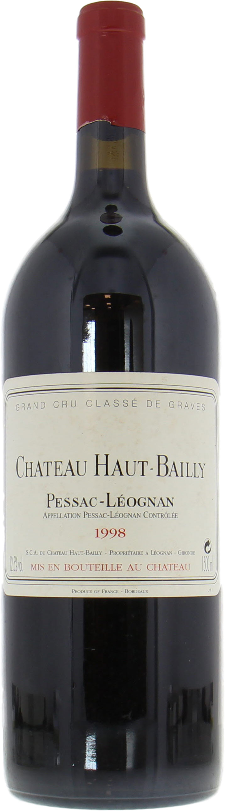 Chateau Haut Bailly - Chateau Haut Bailly 1998 From Original Wooden Case