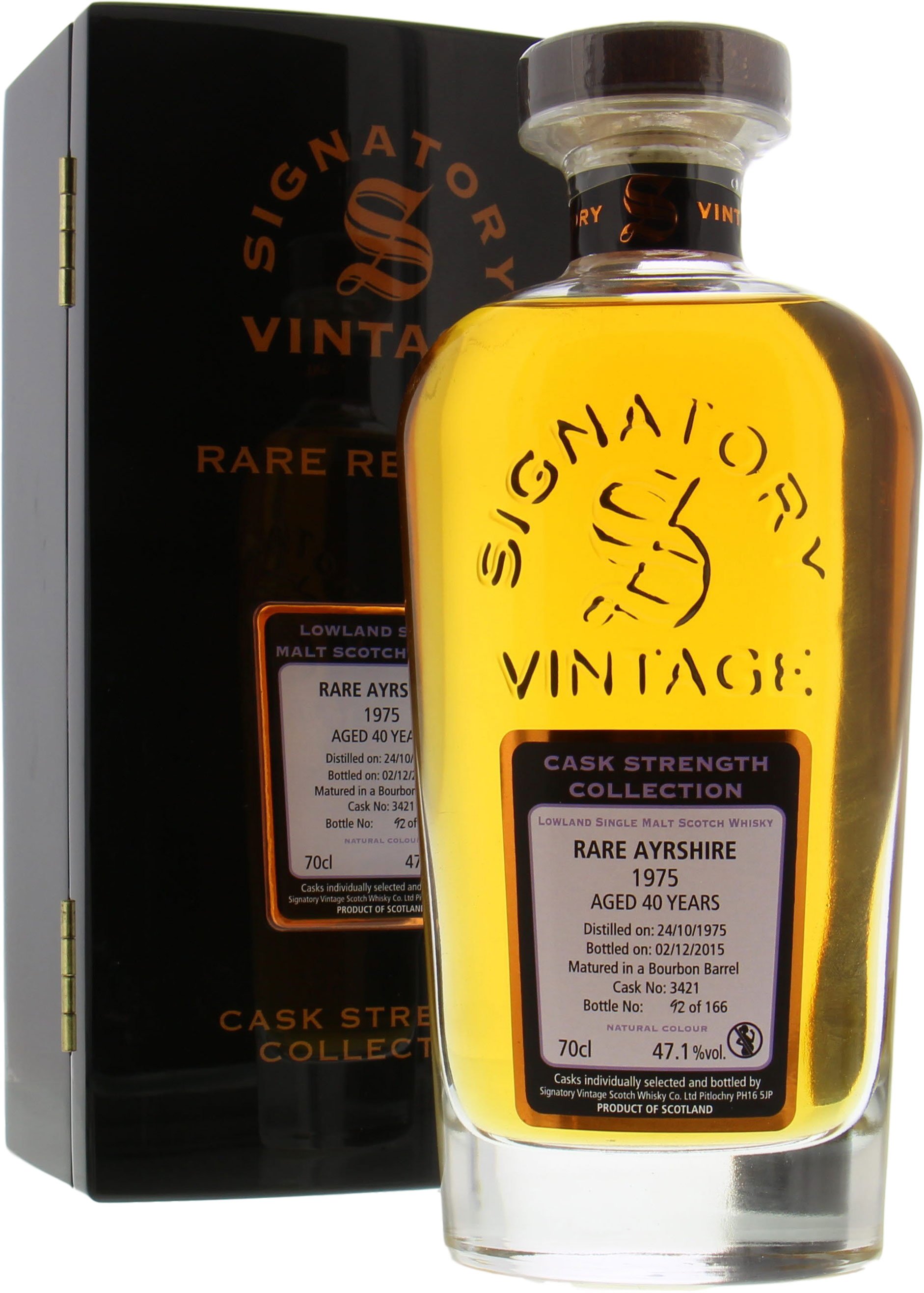 Ladyburn - 40 Years Old Rare Ayrshire Signatory Vintage Cask 3421 57.1% 1975 In Original Wooden Container
