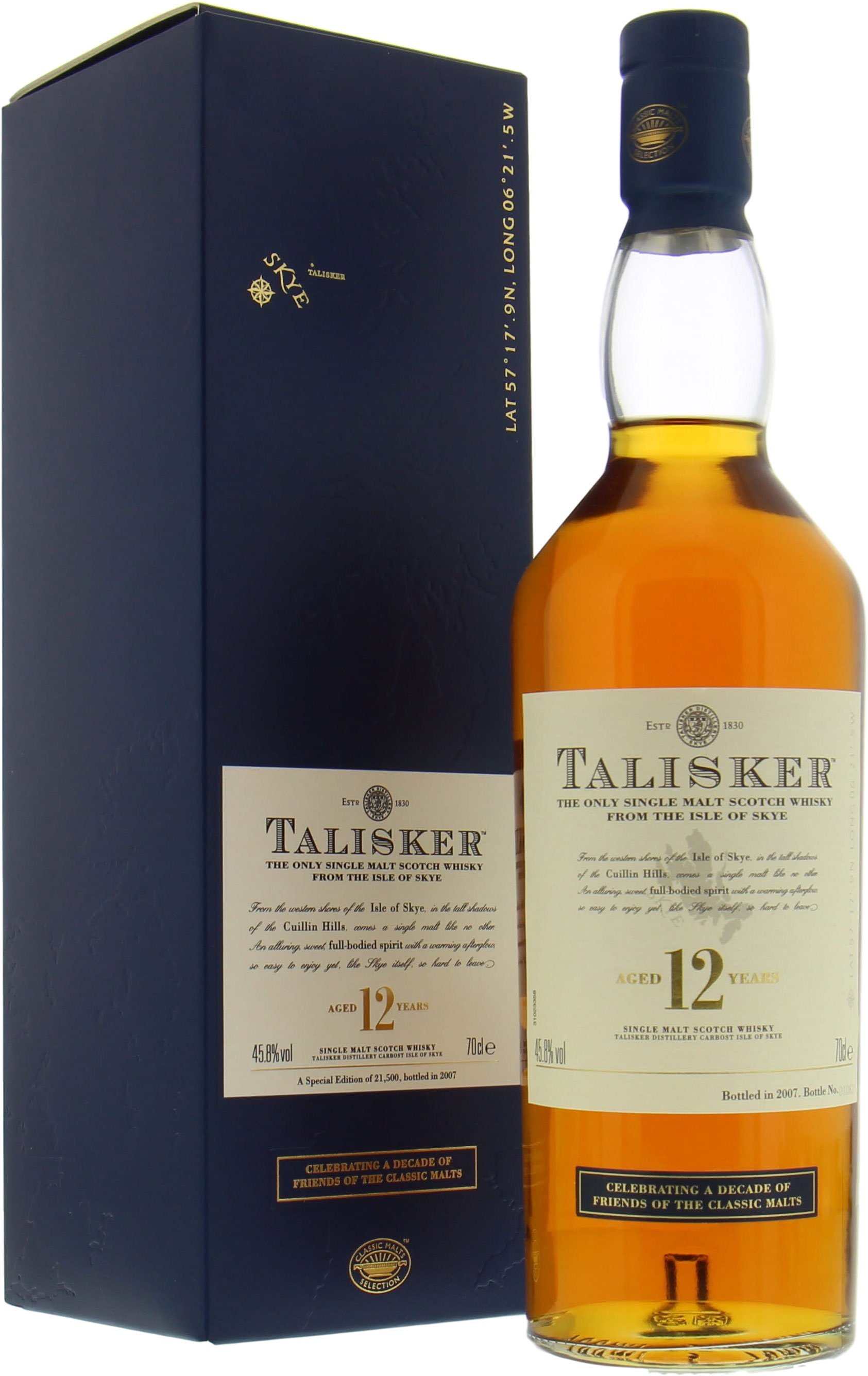 Talisker - 12 Years Old 2007 45,8%e NV In Original Container