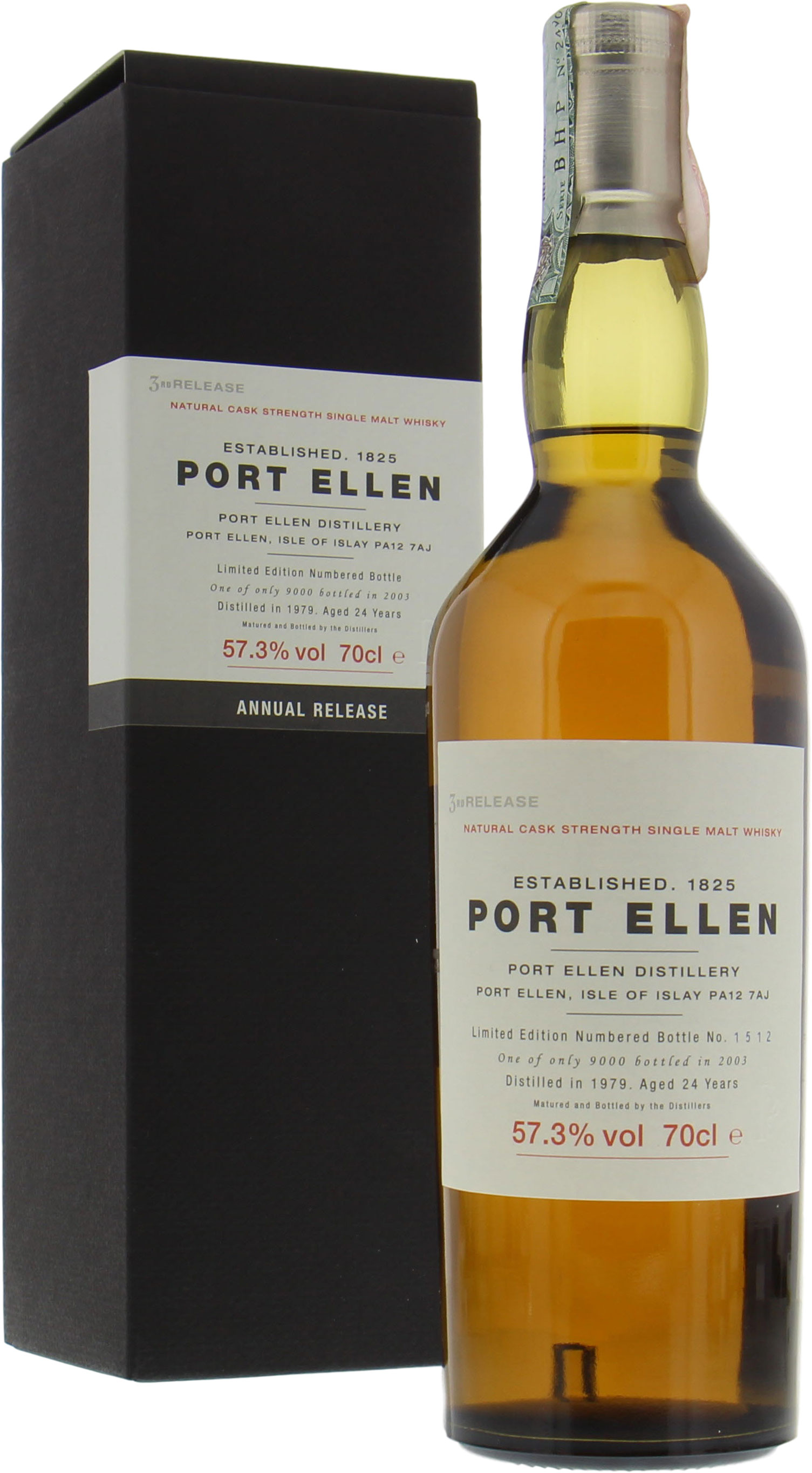 Port Ellen - 3rd Annual Release 24 Years Old 57.3% 1979 In Original Container 10001
