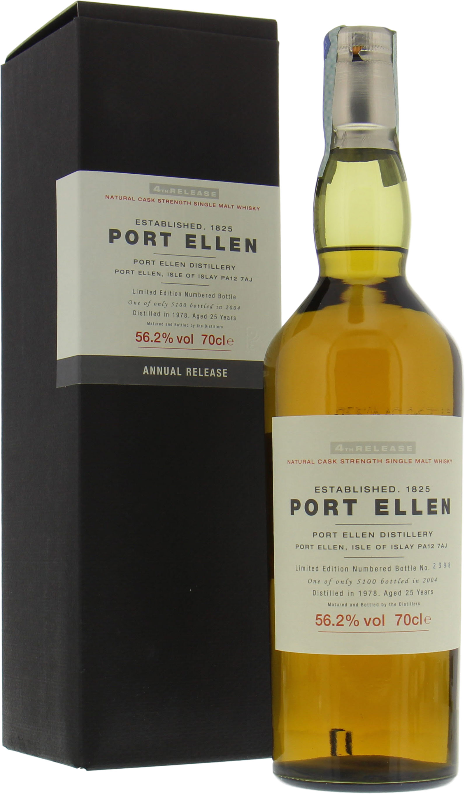 Port Ellen - 4th Annual Release 25 Years Old 56.2% 1978 10001