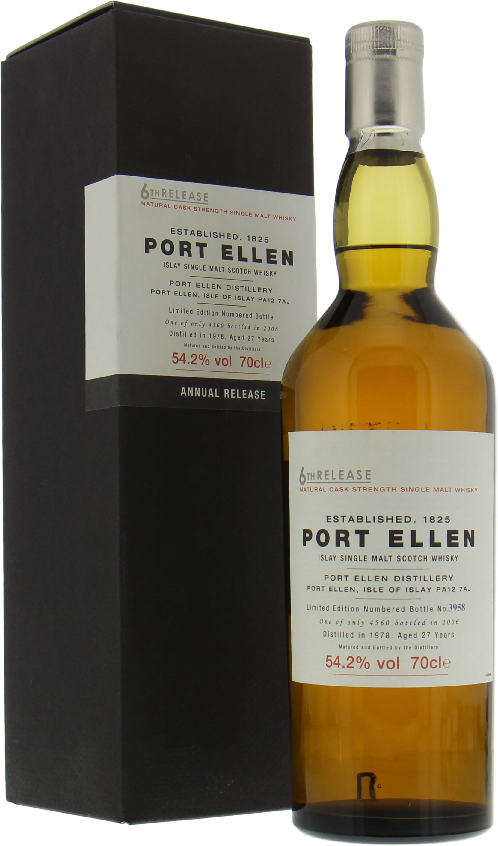 Port Ellen - 6th Annual Release 27 Years Old 54.2% 1978 10001