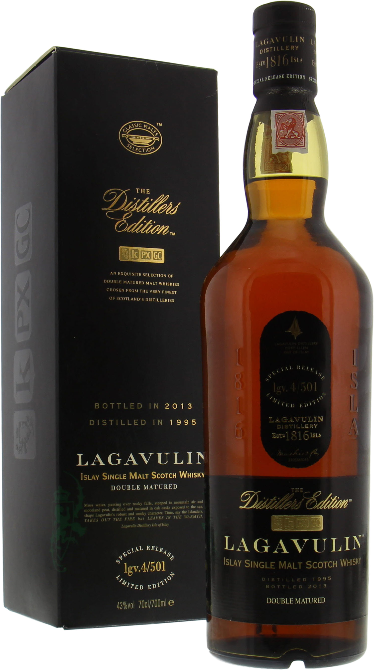 Lagavulin - 1995 Distillers Edition lgv.4/501 43% 1995 10001
