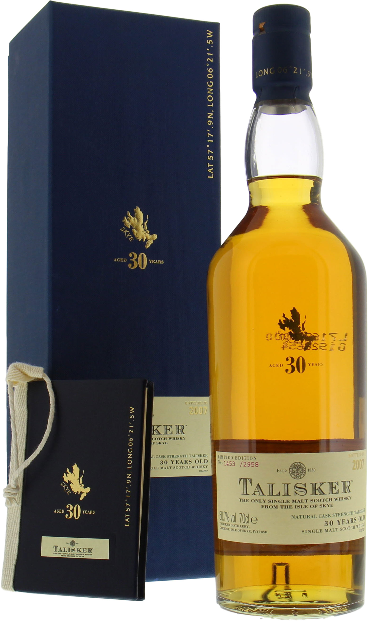 Talisker - 30 Years Old 2007 Release 50.7% NV In Original Container 10001