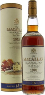 Macallan - 1981 Vintage 18 Years Old 43% 1981