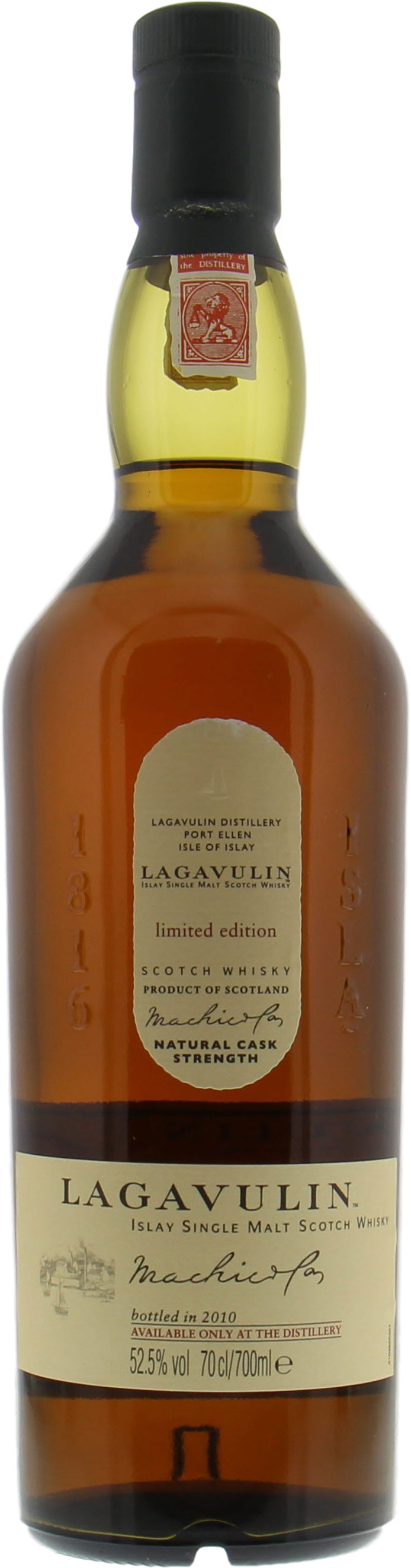 Lagavulin - Only Available At Distillery 2010  52.5% NV 10001