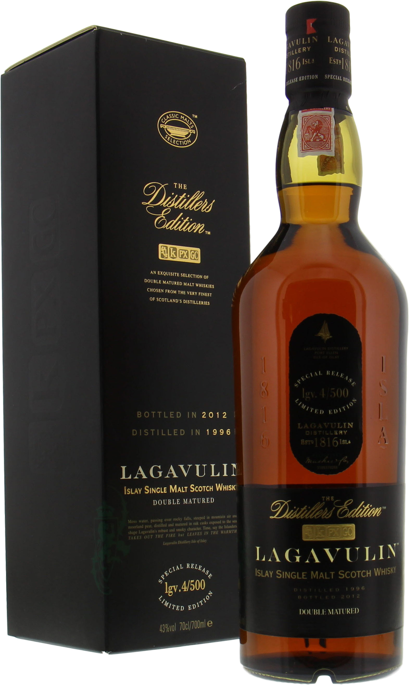 Lagavulin - 1996 Distillers Edition lgv.4/500 43% 1996 10001