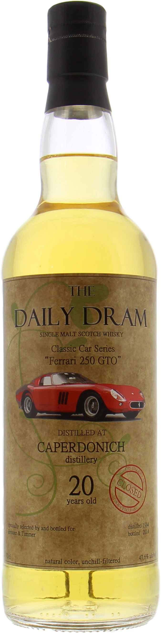 Caperdonich - 20 Years Old Daily Dram Classic Car Series 47.6% 1994 10001