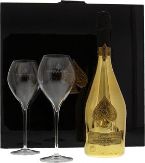 Armand de Brignac - Gold Brut luxury coffret with 2 glasses NV