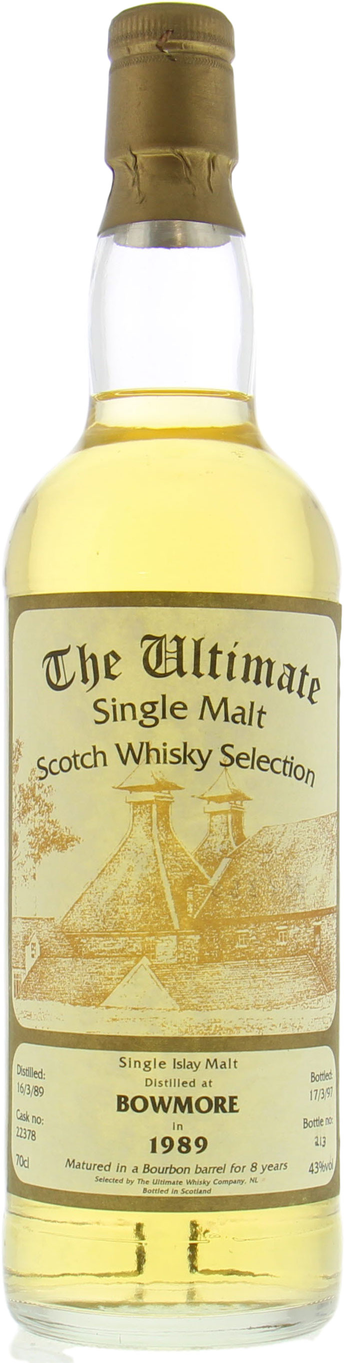 Bowmore - 1989 The Ultimate Cask 22378 43% 1989 Perfect