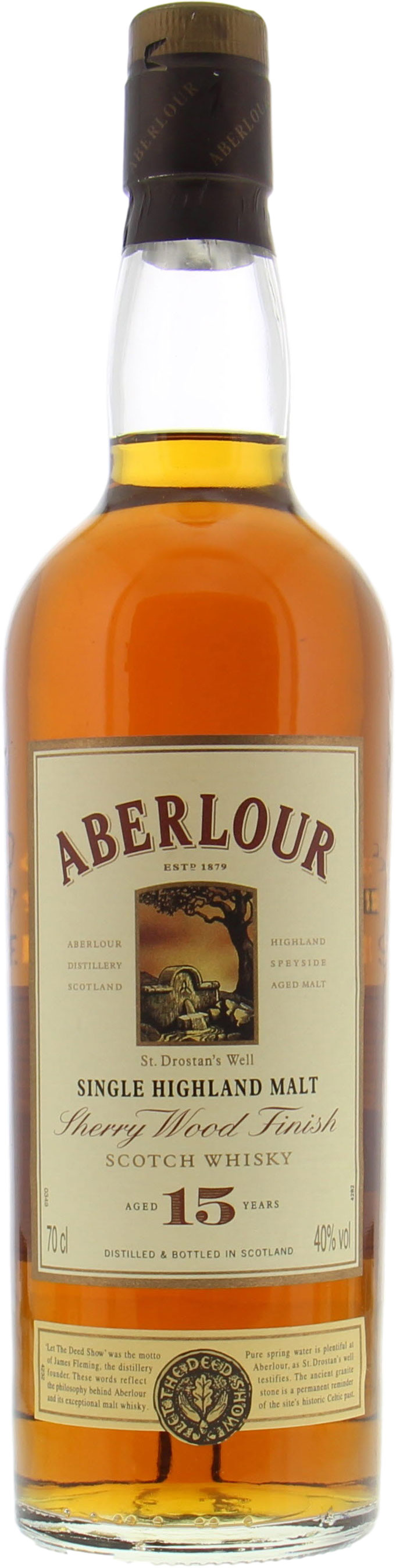 Aberlour - 15 Years Old Sherry Wood Finish 40% NV No Original Box Included