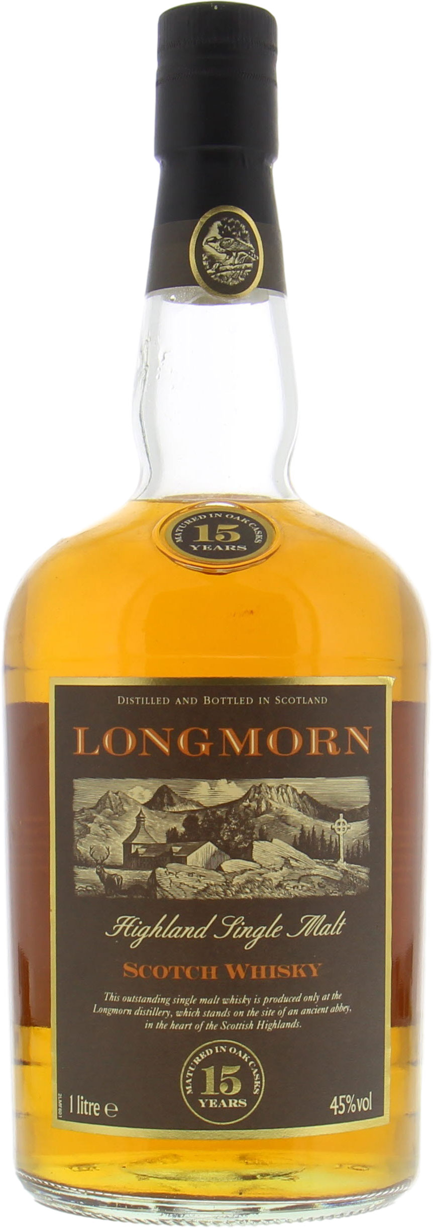 Longmorn - 15 Years Old Brown Label 45% NV No Original Container