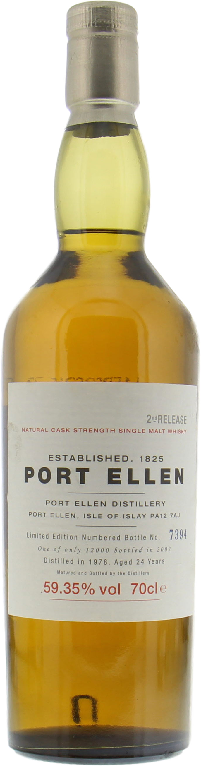 Port Ellen - 2nd Release 59.35% 1978 No Original Container