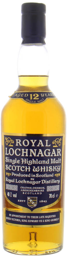 Royal Lochnagar - 12 Years Old 40% NV No Original Container