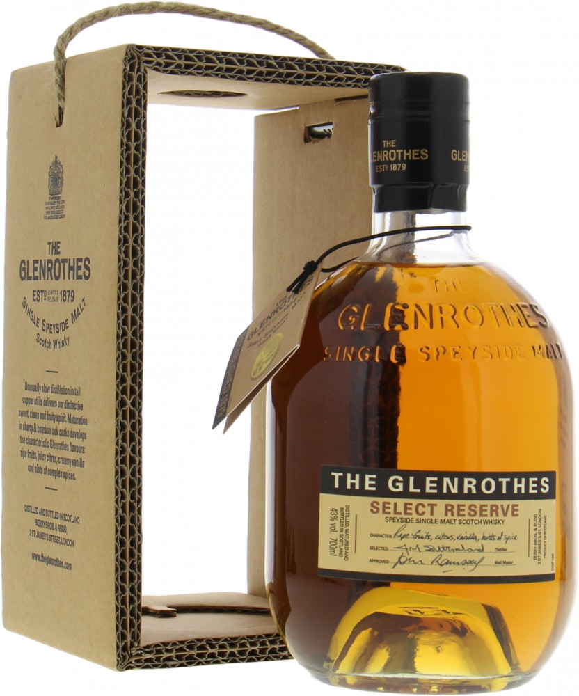 Glenrothes - Select Reserve 43% NV In Original Box