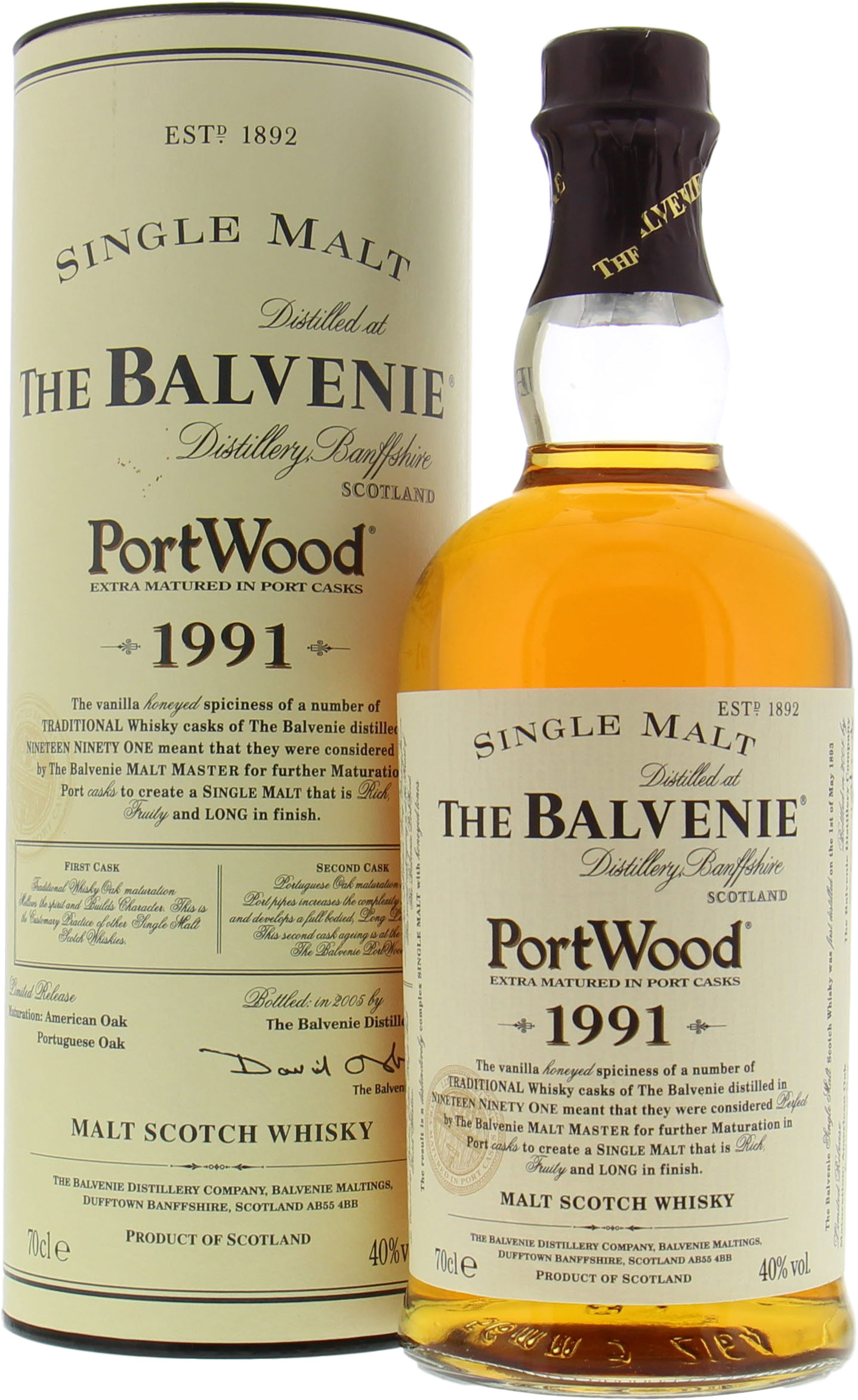 Balvenie - 1991 PortWood 40% NV