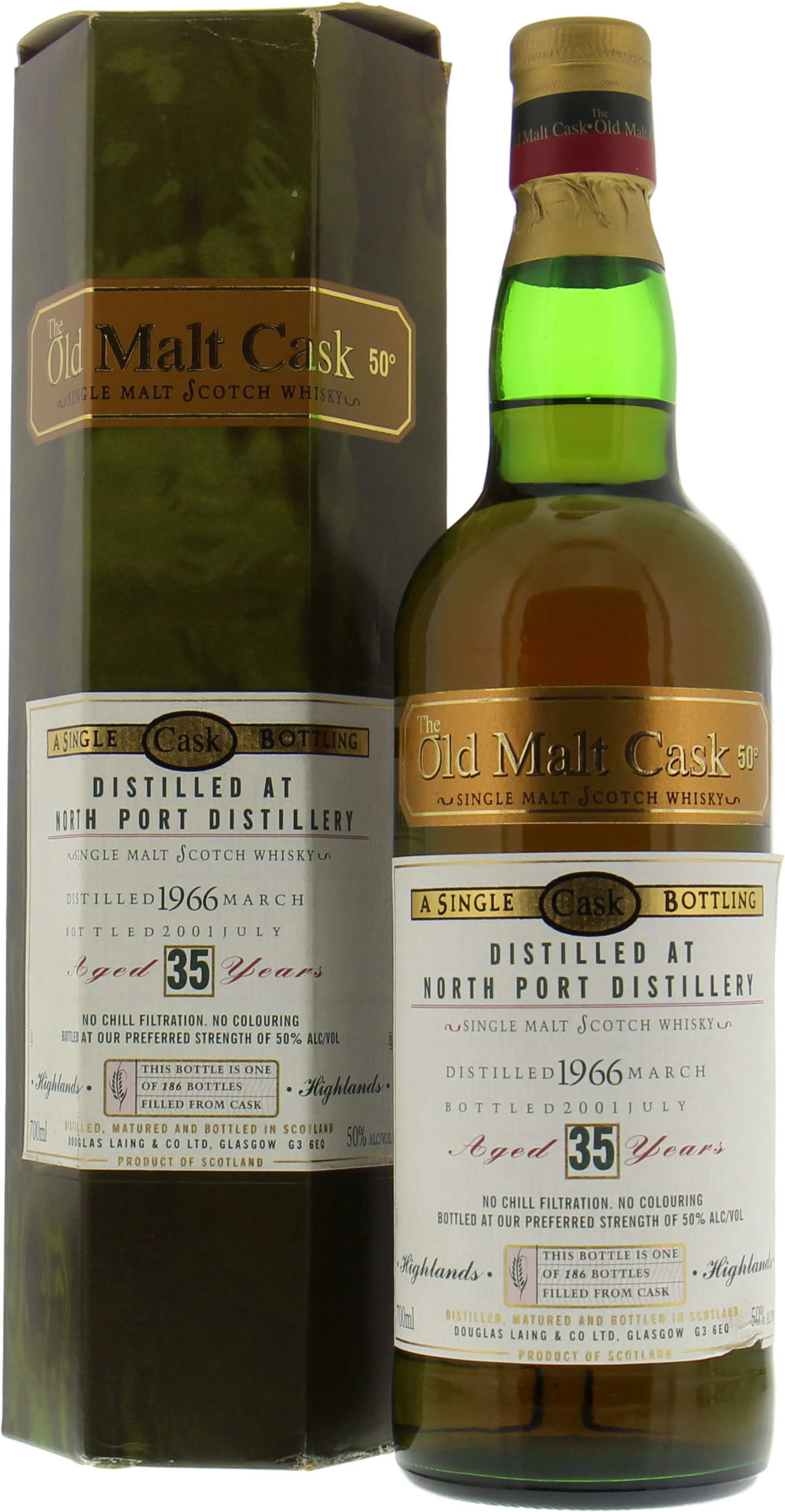 North Port - 1966 35 Years Old Malt Cask 50% 1966 In Original Container