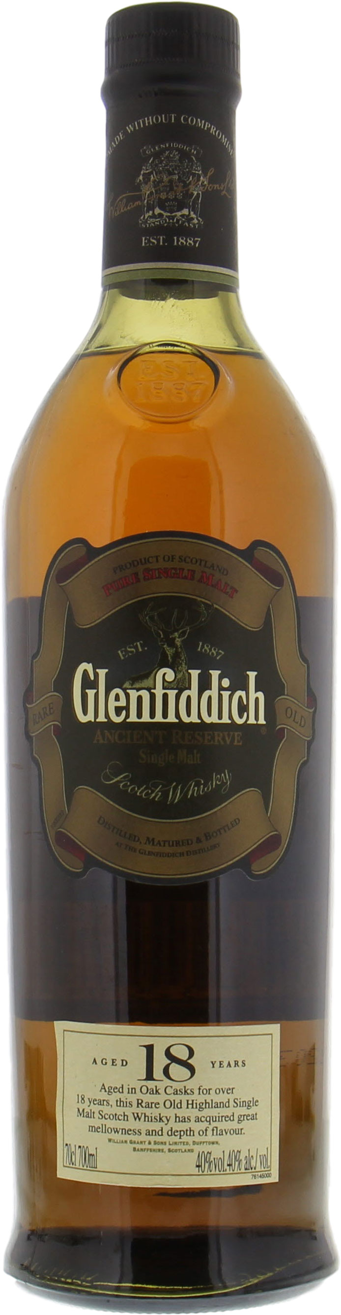 Glenfiddich - 18 Years Ancient Reserve 40% NV No Original Container Included!