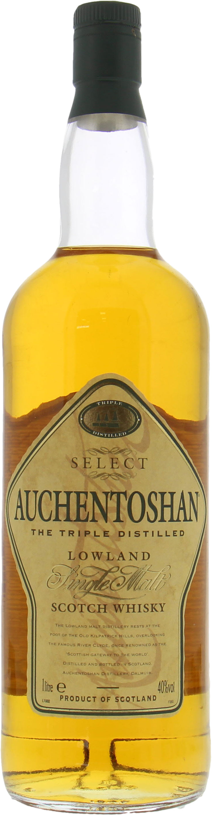 Auchentoshan - Select Old Label 40% NV No Original Container Included!