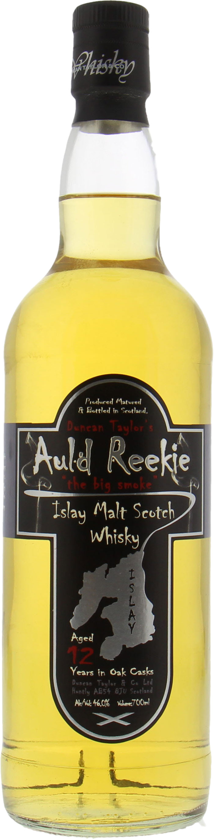 Duncan Taylor - Auld Reekie 12 Years Old The Big Smoke 46% NV No Original Container