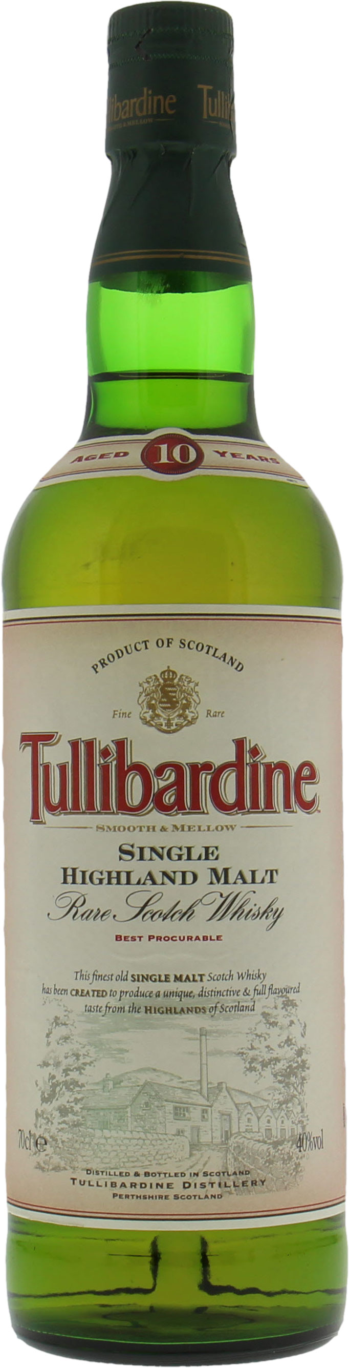 Tullibardine - 10 Years Old Rare Scotch Whisky 40% NV No Original Box Included!