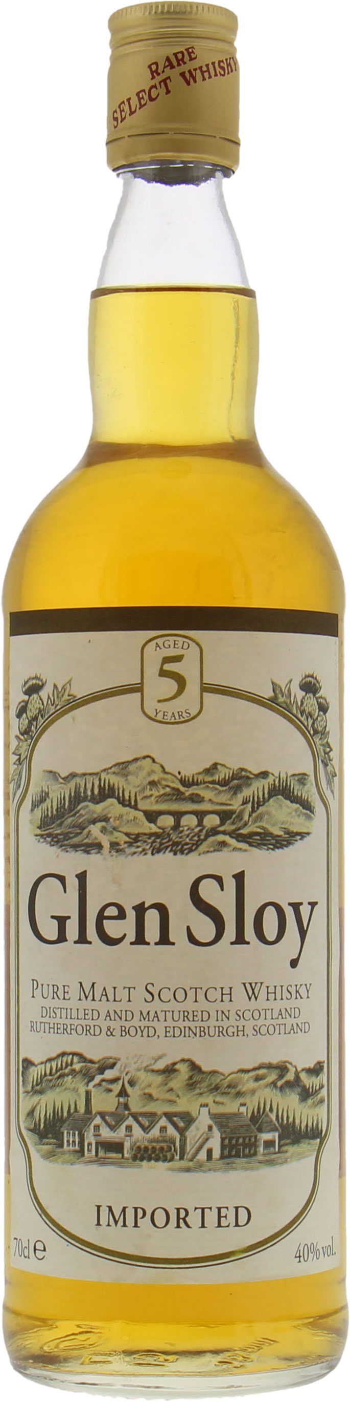 Glen Sloy - 5 Years Old Pure Malt Scotch Whisky 40% NV NO Original Container Included