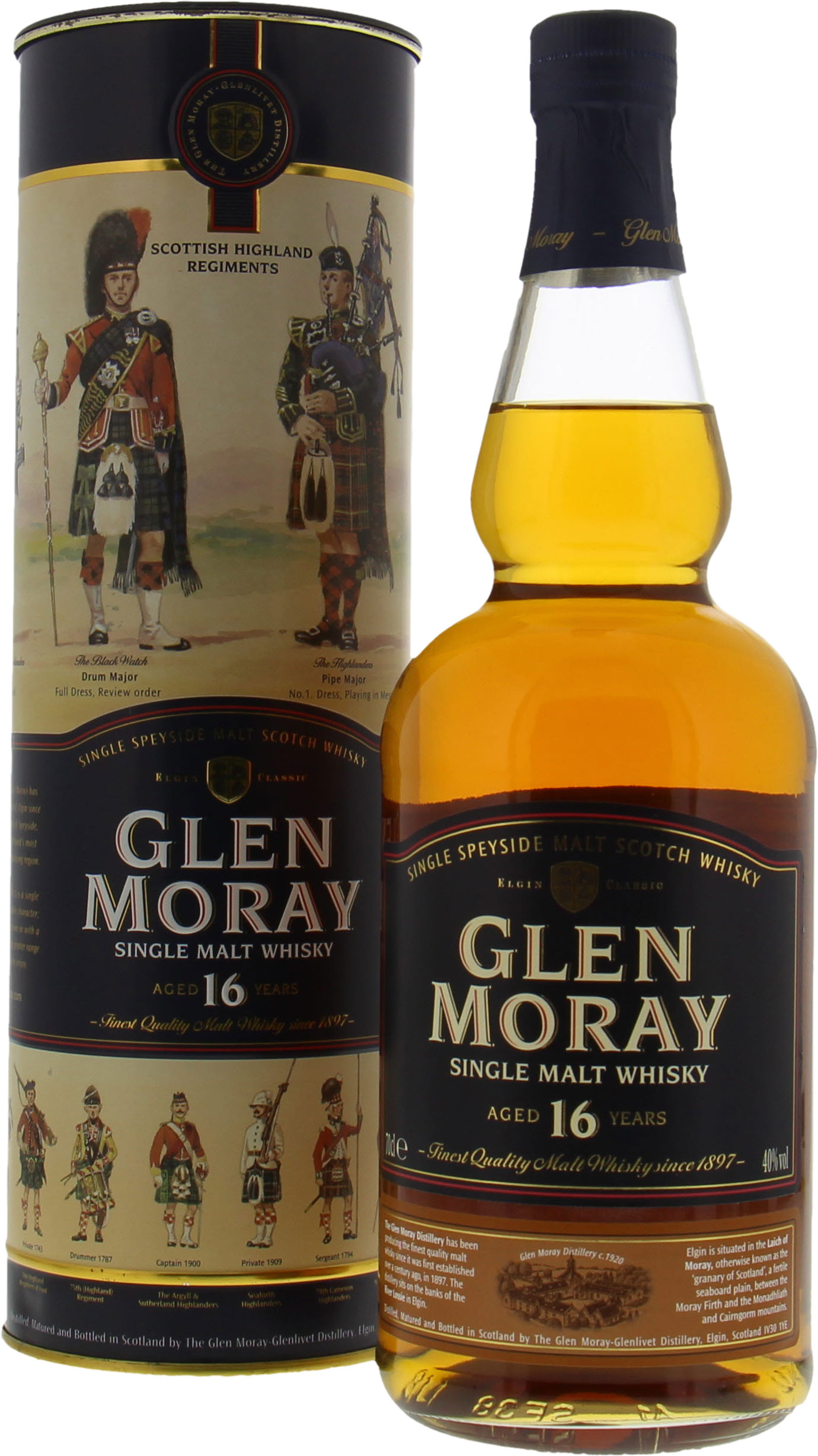 Glen Moray - 16 Years Old 2004 Version 40% 1988 In Original Container