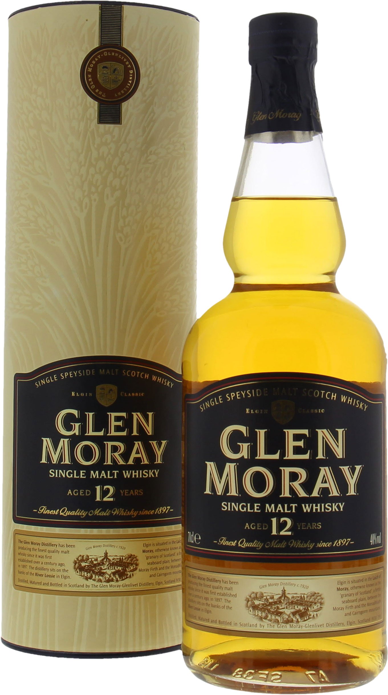 Glen Moray - 12 Years Old 40% 1988 In Original Container