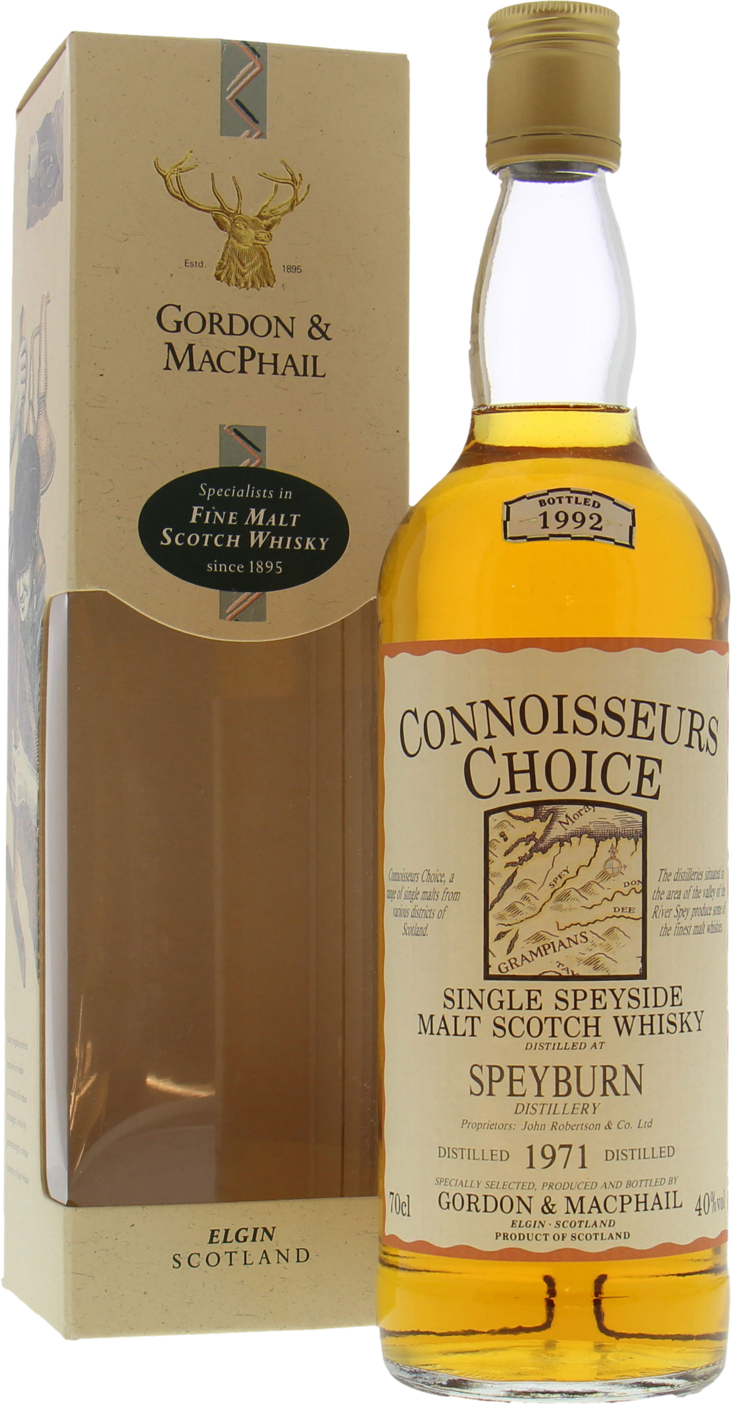 Speyburn - 21 Years Old Connoisseurs Choice 40% 1971 In Original Box