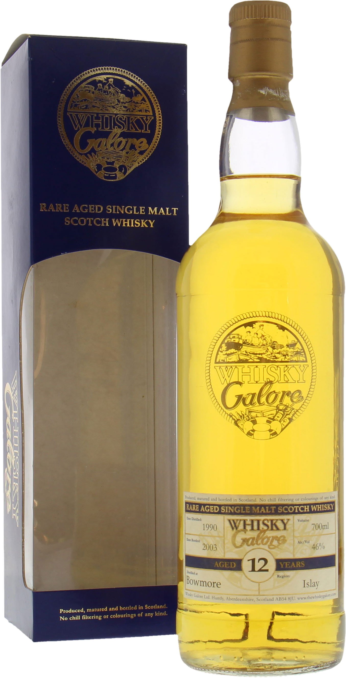 Bowmore - Whisky Galore 11 Years Old Duncan Taylor 46% 1990 In Original Box