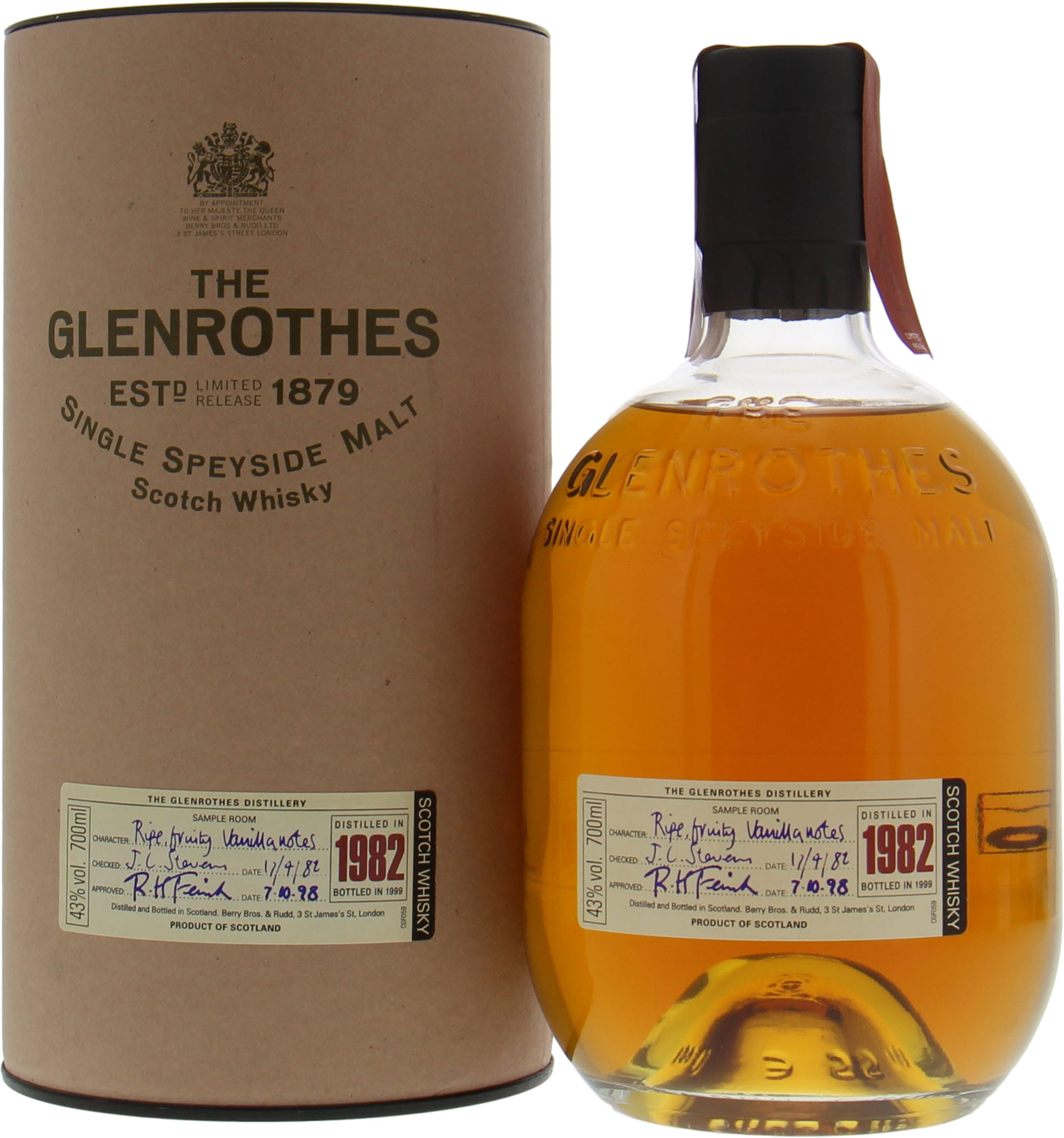 Glenrothes - 1982 Approved 07.10.1998 43% 1985