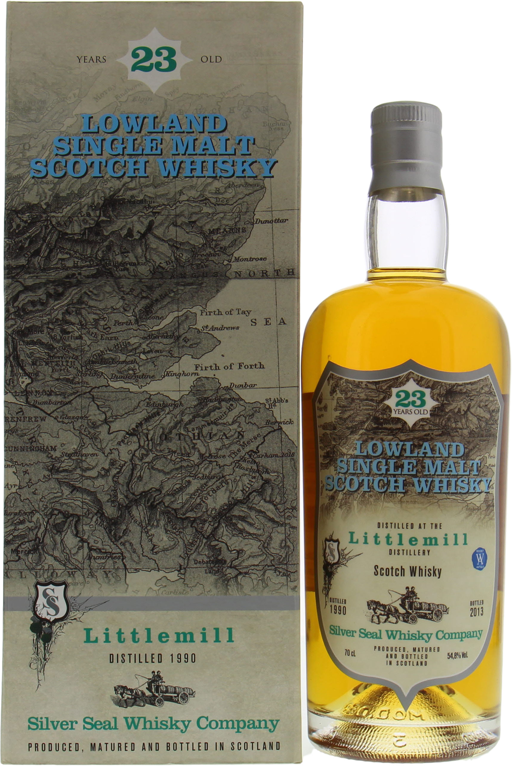 Littlemill - 23 Years Old Silver Seal Cask 33 54.8% 1990