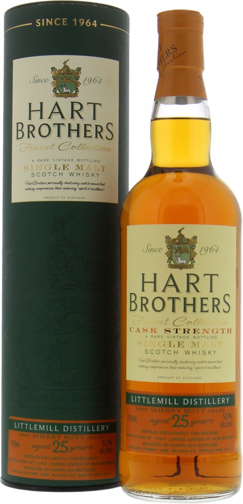 Littlemill - 25 Years Old Hart Brothers Cask 1253 52.1% 1989