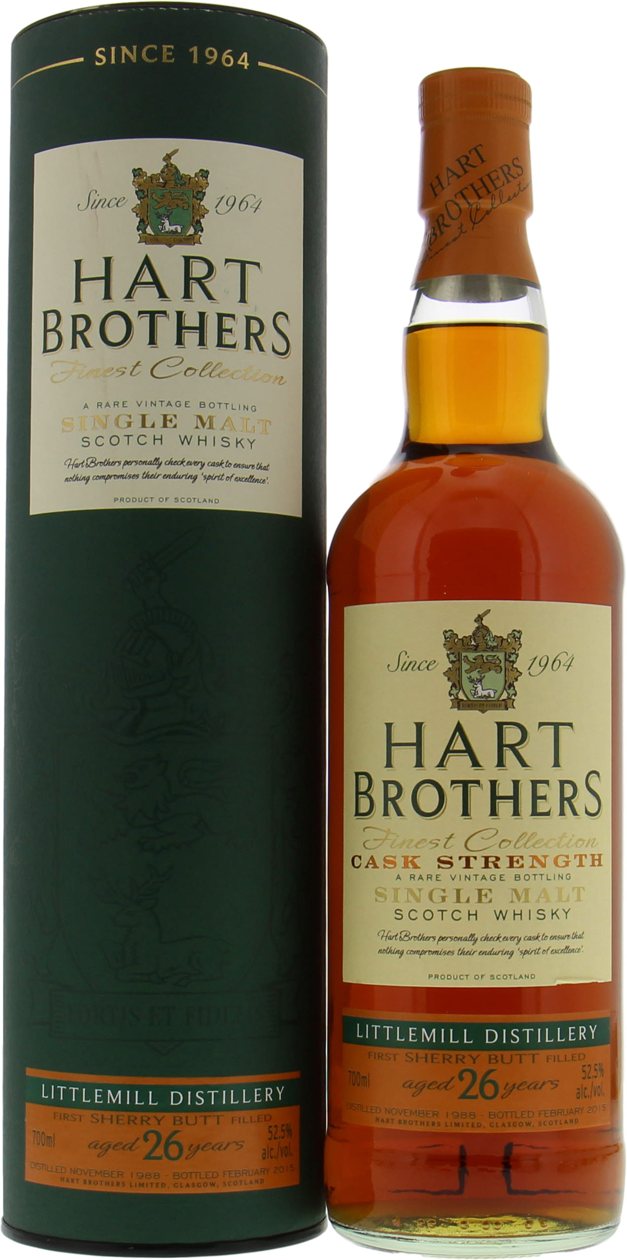 Littlemill - 26 Years Old Hart Brothers Sherry Butt Cask Strength 52.5% 1988
