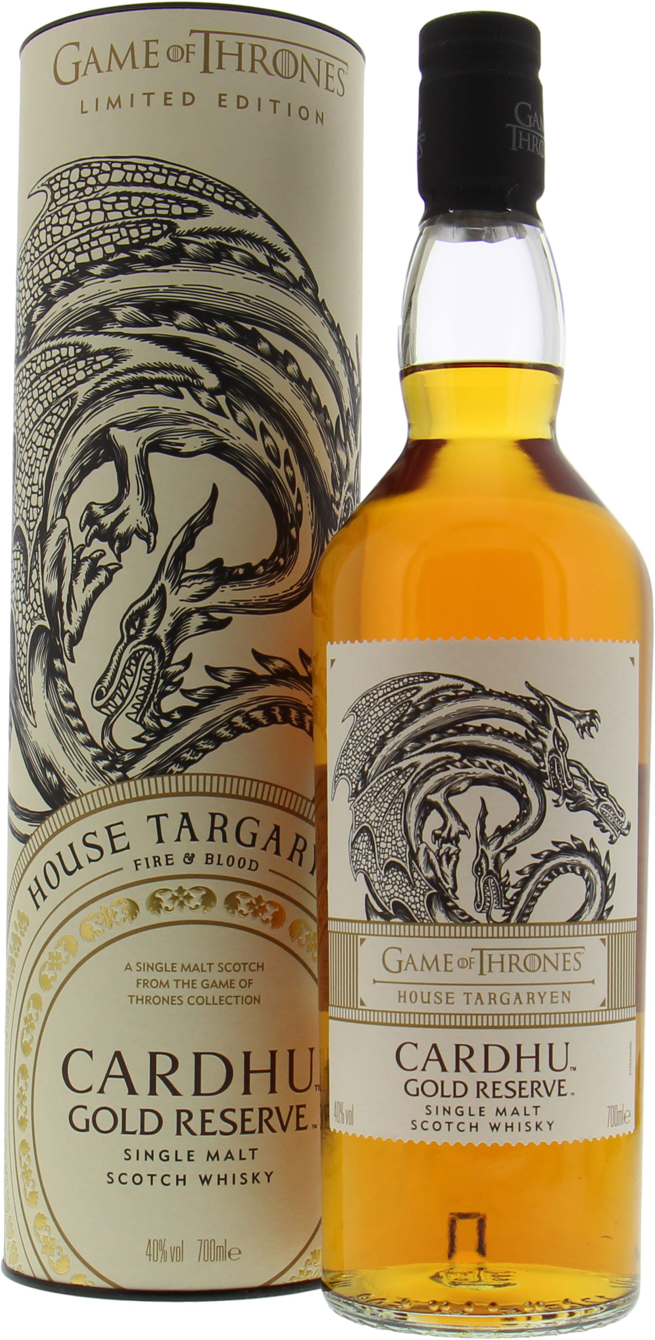 Cardhu - Game of Thrones House Targaryen 40% NV In Original Container