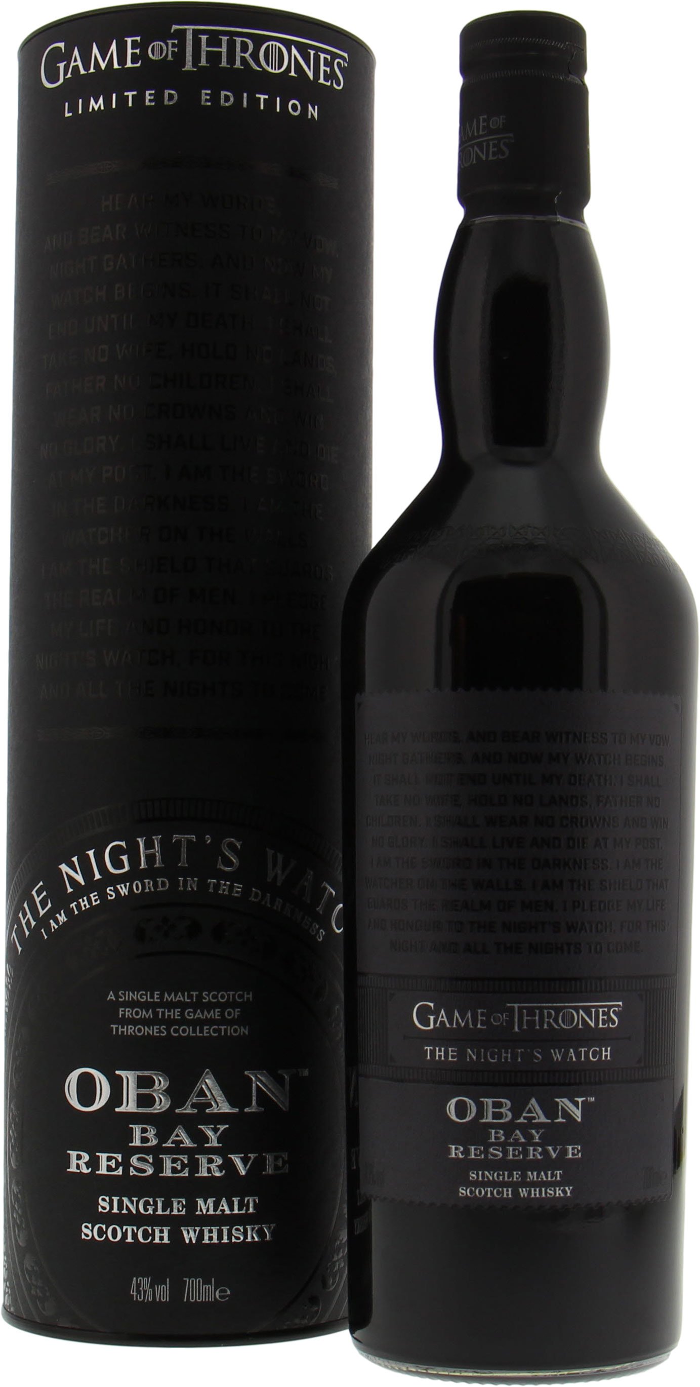 Oban - Game of Thrones The Night’s Watch 43% NV