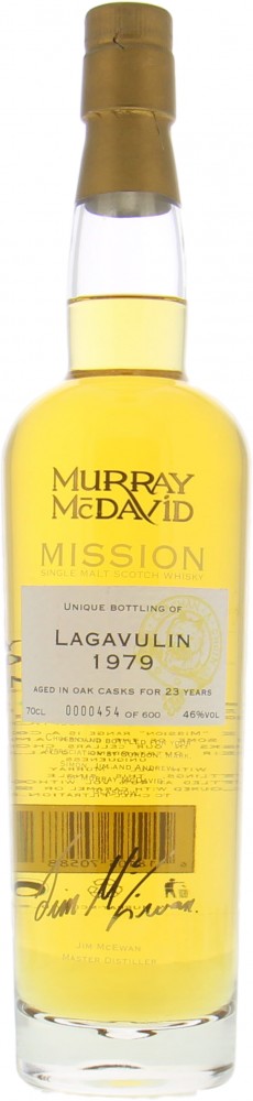 Lagavulin - 1979 Murray McDavid Mission Selection Number One 46% 1979 No Original Container Included