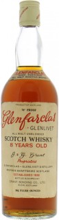 Glenfarclas - 8 years Old All Malt Unblended Scotch Whisky Vintage bottle 40% NV